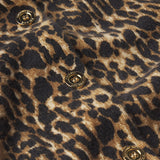 FRAME - The Leopard Cashmere Cardi -- Sand Multi