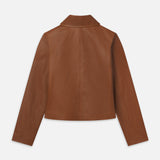 FRAME - Ritz Femme Leather Jacket -- Camel