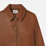 FRAME - Ritz Femme Leather Jacket -- Camel