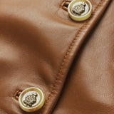 FRAME - Ritz Femme Leather Jacket -- Camel