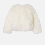 FRAME - Shaggy Shearling Coat -- Cream