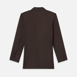 FRAME - Double-Breasted Slim Blazer -- Espresso