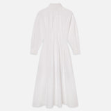 FRAME - The Nipped Poplin Dress -- White