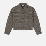 FRAME - The Tweed Boxy Jacket -- Houndstooth