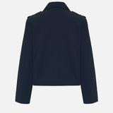 FRAME - Short Trench Jacket -- Navy