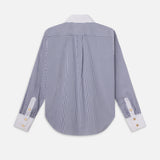 FRAME - The Borrowed Shirt -- Dark Chambray Multi