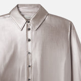 FRAME - The Standard Shirt -- Silver Lame