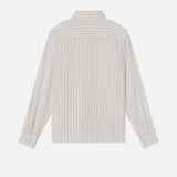 FRAME - The Striped Pocket Shirt -- Cream Multi