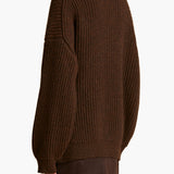 Khaite - Wren Cardigan in Chestnut