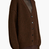 Khaite - Wren Cardigan in Chestnut