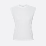 FRAME - Muscle Crew Tank -- White