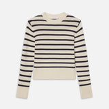 FRAME - Cashmere Clean Crew -- Navy Multi