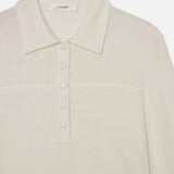 FRAME - The Snap Henley -- Alabaster