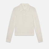 FRAME - The Snap Henley -- Alabaster