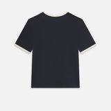 FRAME - The Ringer Baby Tee -- Navy Multi