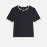 FRAME - The Ringer Baby Tee -- Navy Multi