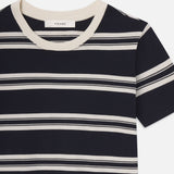 FRAME - The Striped Baby Tee -- Navy Multi