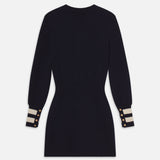 FRAME - The Cashmere Club Dress -- Navy Multi