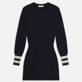 FRAME - The Cashmere Club Dress -- Navy Multi