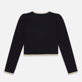 FRAME - The Corded Cardi -- Navy Multi