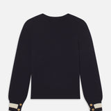 FRAME - The Cashmere Club Sweater -- Navy Multi