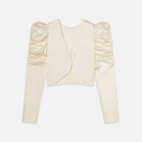 FRAME - The Silk Backless Blouse -- Cream