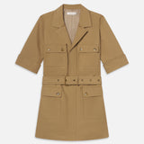 FRAME - The Utility Dress -- Khaki Tan