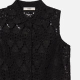 FRAME - The Deco Lace Dress -- Black