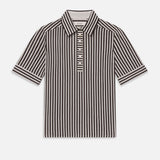 FRAME - The Snap Polo -- Espresso Multi