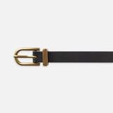 FRAME - Petit Simple Art Deco Belt -- Black