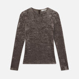 FRAME - Velvet Long Sleeve Top -- Dusk