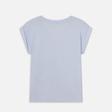 FRAME - Easy V-Neck Tee -- Light Chambray