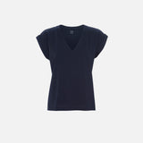 FRAME - Easy V-Neck Tee -- Navy