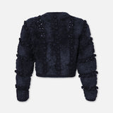 FRAME - Pom Pom Cardi -- Navy