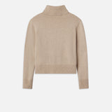 FRAME - Clean Turtleneck Sweater -- Oatmeal Heather