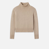 FRAME - Clean Turtleneck Sweater -- Oatmeal Heather