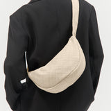 St. Agni - Woven Crescent Bag - Butter