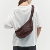 St. Agni - Woven Crescent Bag - Chocolate