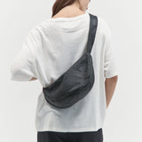 St. Agni - Woven Crescent Bag - Black