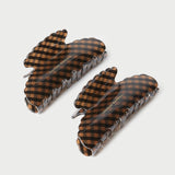 Roeffler Randall - Yuri Brown/Black Hair Clip Set