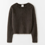 almadalabel - Zoe Crewneck Sweater, chocolate