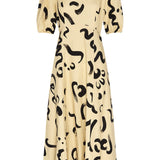 Alemais - BRUSH STROKE MIDI DRESS