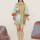 Alemais - SURREALIST SUMMER MINI SHIRTDRESS