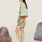 Alemais - SURREALIST SUMMER MINI SHIRTDRESS