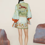 Alemais - SURREALIST SUMMER MINI SHIRTDRESS