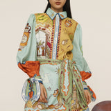 Alemais - SURREALIST SUMMER MINI SHIRTDRESS