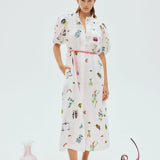 Alemais - ATTICUS EMBROIDERED SHIRTDRESS