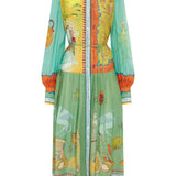 Alemais - SURREALIST SUMMER RAMIE SHIRTDRESS