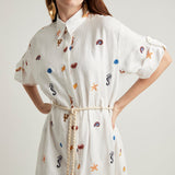 Alemais - UNDER THE SEA SHIRTDRESS