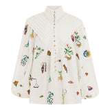 Alemais - ATTICUS EMBROIDERED SHIRT